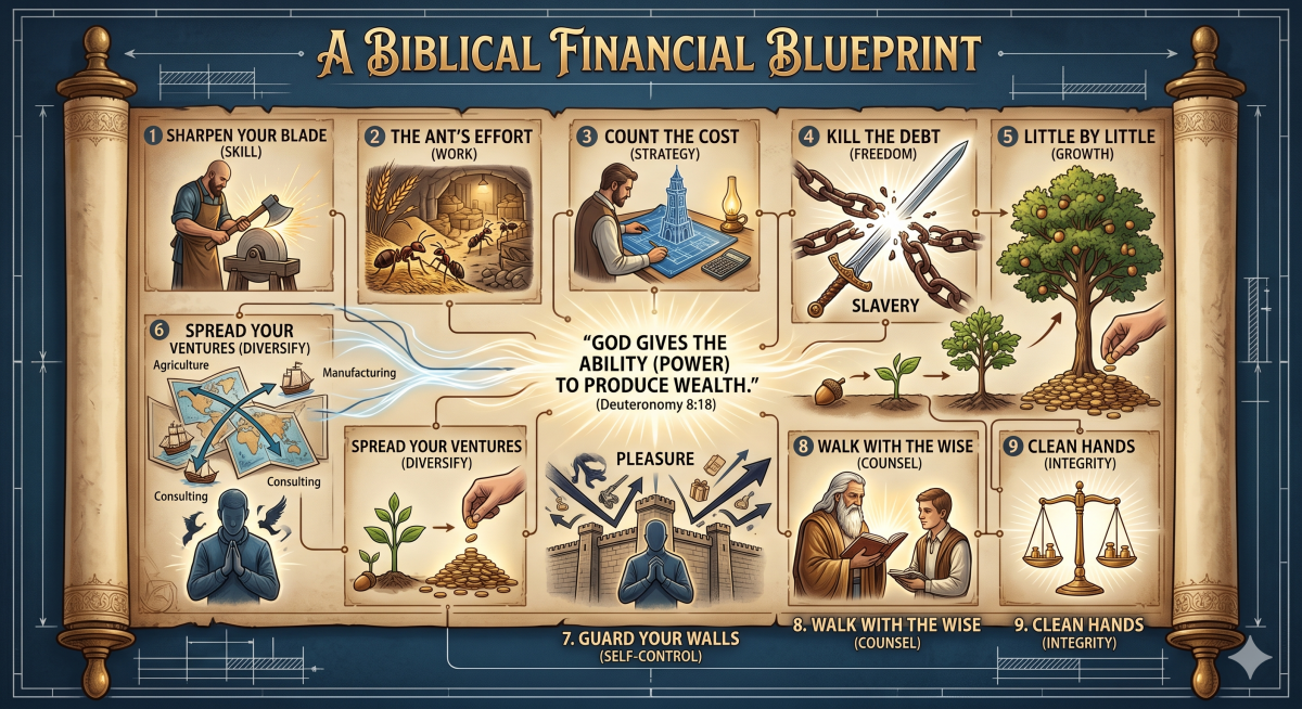 Biblical Wealth Financial Infographic
